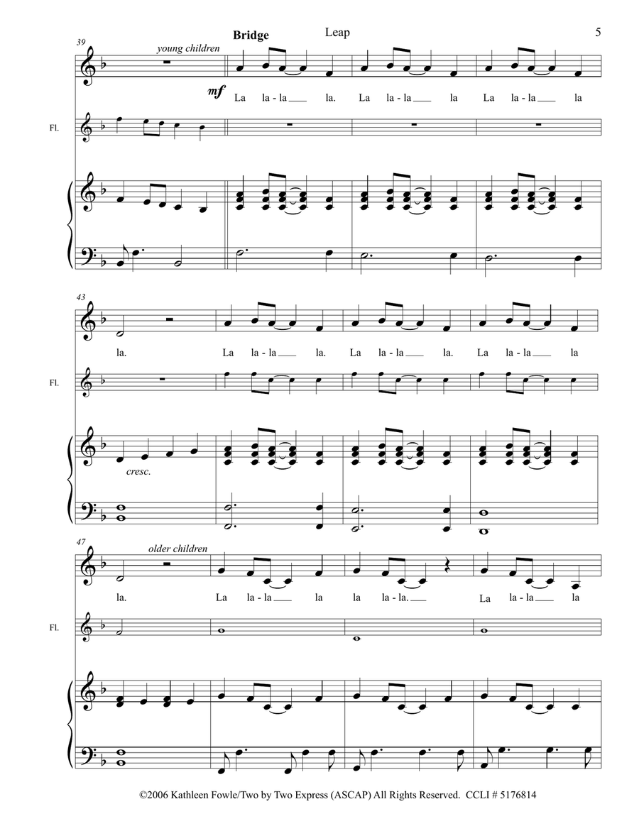 Leap Leap Piano, Vocal scores gallery preview page 5