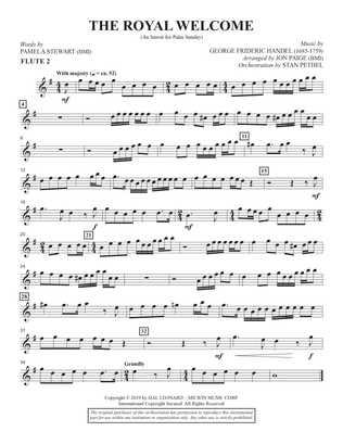 Book cover for The Royal Welcome (An Introit For Palm Sunday) (arr. John Paige) - Flute 2