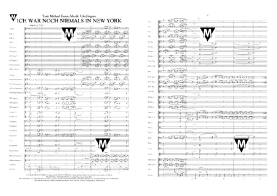 Ich war noch niemals in New York Concert Band scores gallery preview page 2