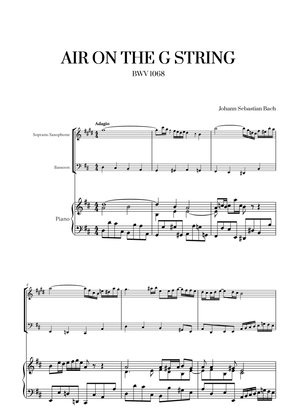 Johann Sebastian Bach - Air on the G String for Soprano Saxophone, Bassoon and Piano