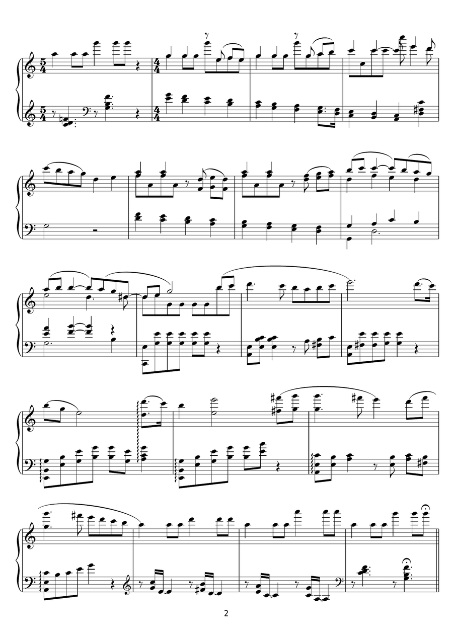 Monroe's Death (from Cold Mountain) Piano Solo scores gallery preview page 2