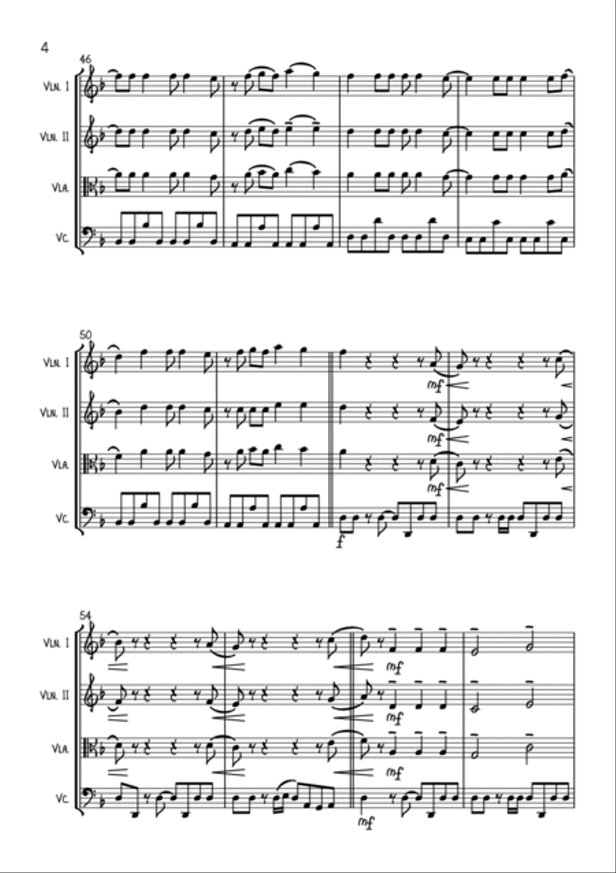 Like A Prayer String Quartet scores gallery preview page 4