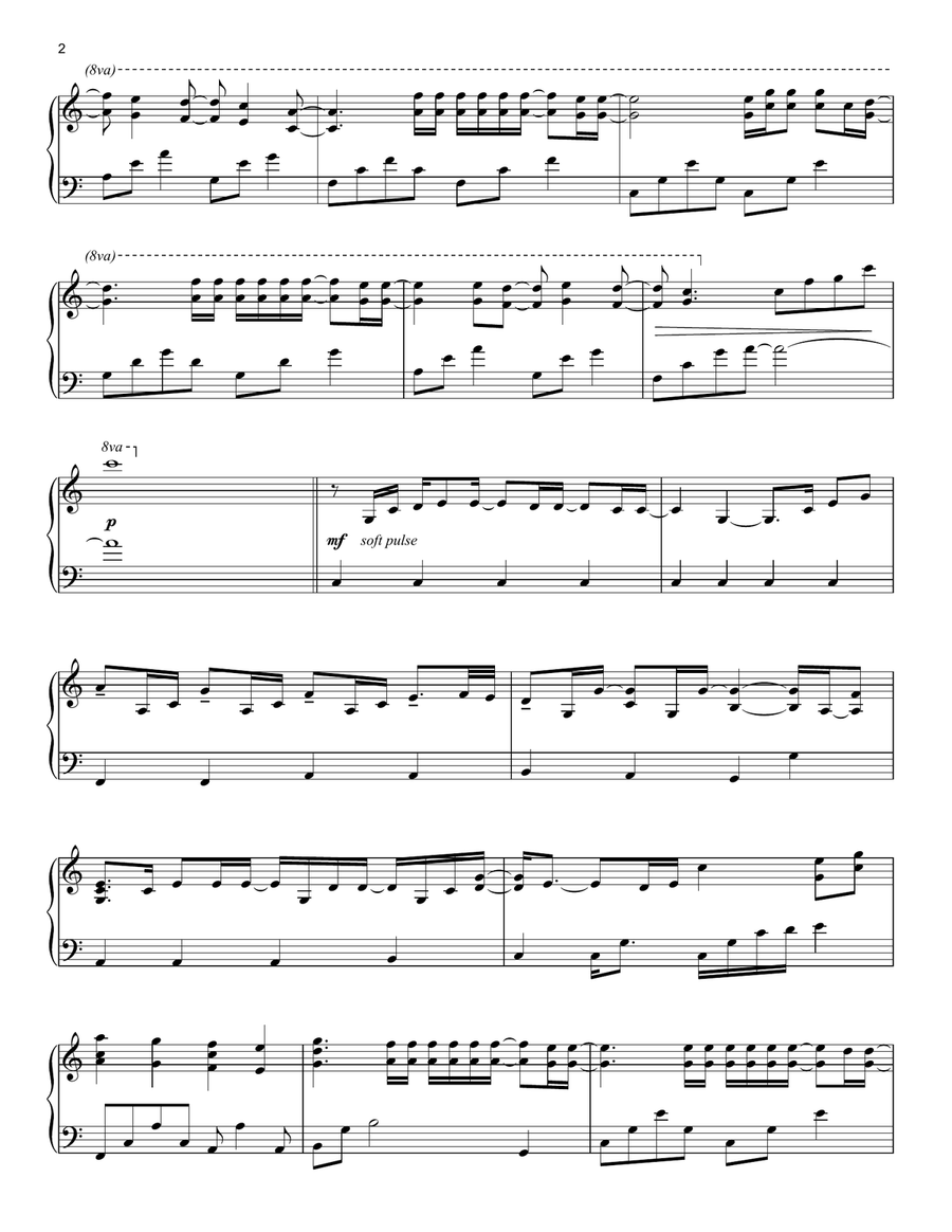 What A Beautiful Name Piano Solo scores gallery preview page 2