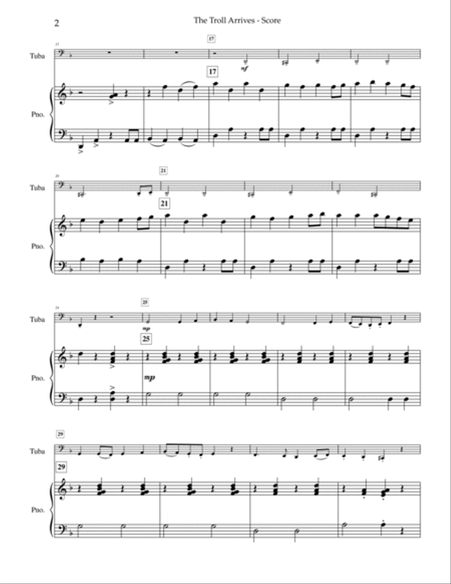 The Troll Arrives Chamber Music scores gallery preview page 3