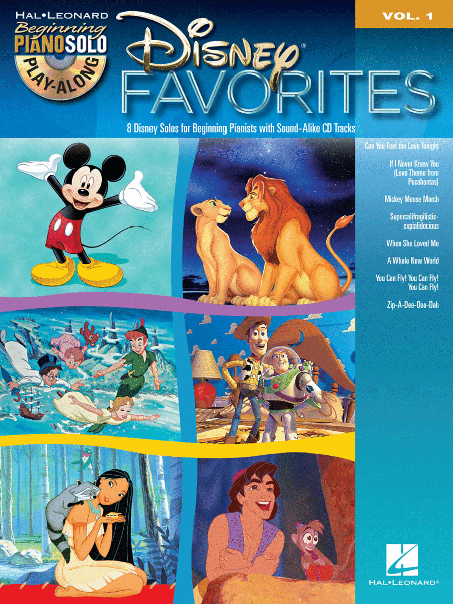 Disney Favorites (Beginning Piano Solo Play-Along Volume 1)