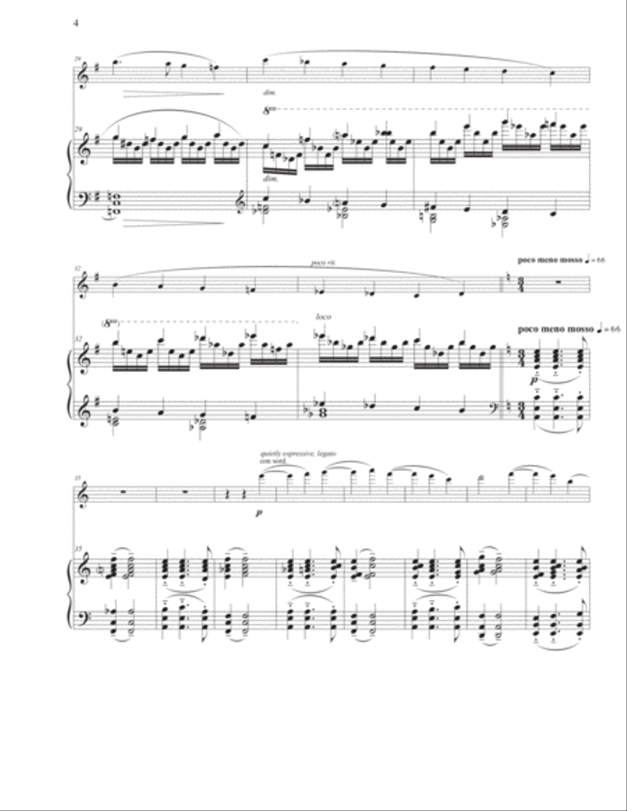 Four Sea Pictures for Violin and Piano Violin scores gallery preview page 5