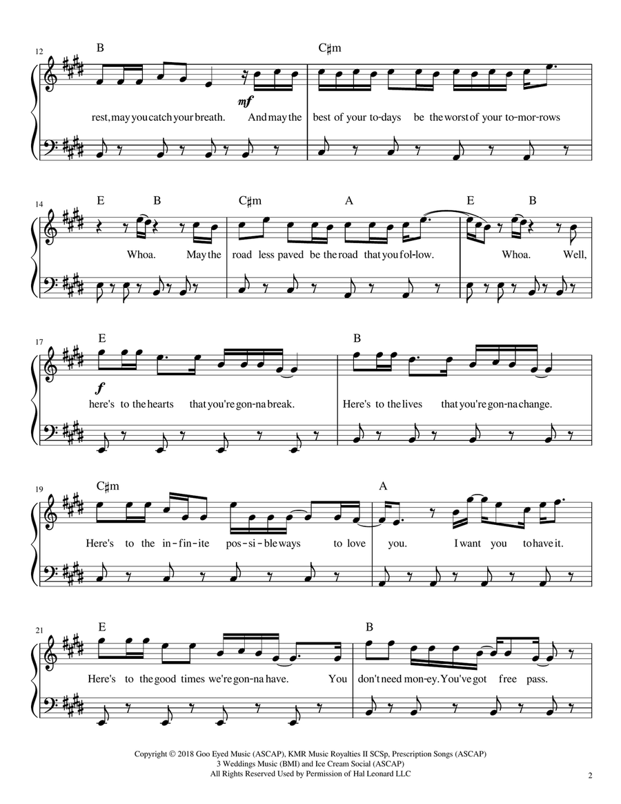 Have It All Piano, Vocal scores gallery preview page 2