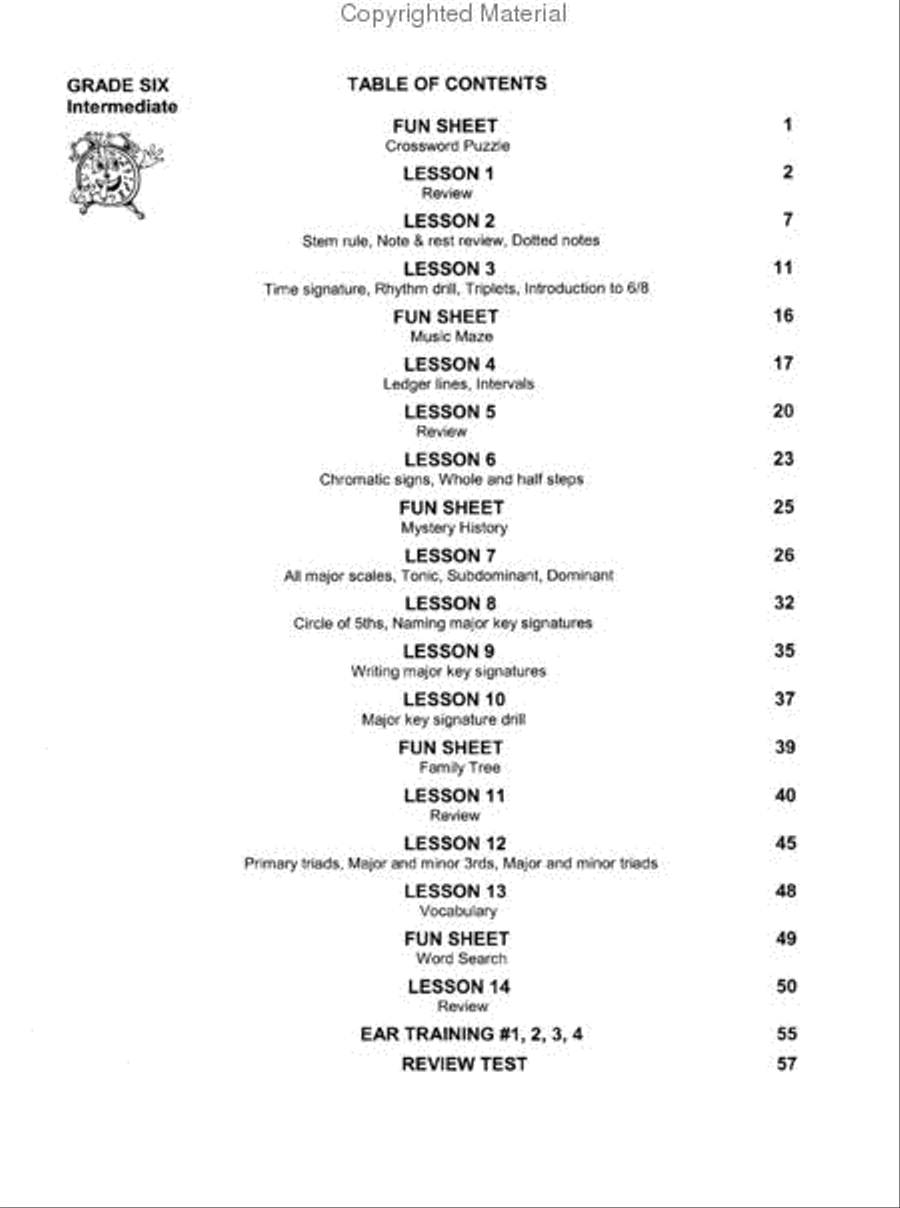 Theory Time Grade 6 Workbook