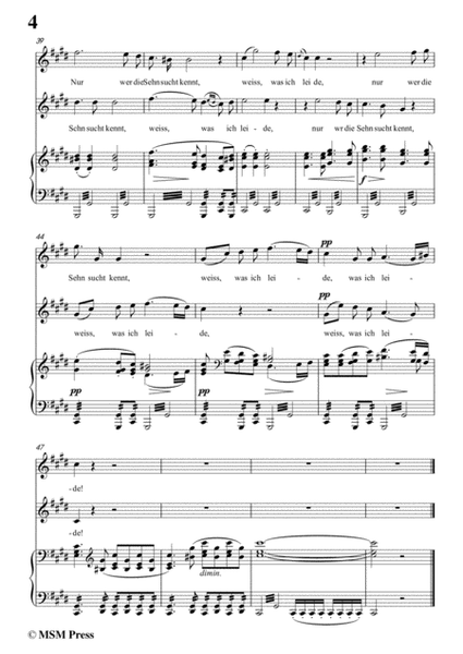 Schubert-Mignon und der Harfner (duet),in c sharp minor,for Voice&Piano image number null
