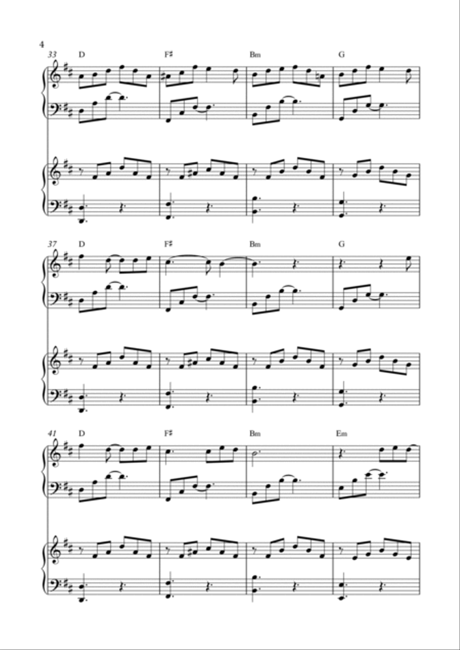 Snowman Snowman Easy Piano scores gallery preview page 4