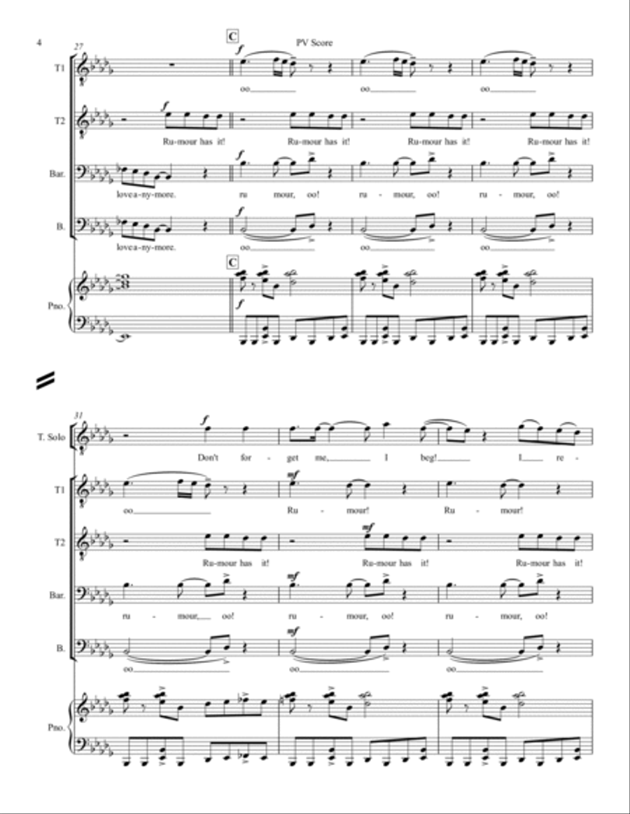 Rumour Has It TTBB scores gallery preview page 4
