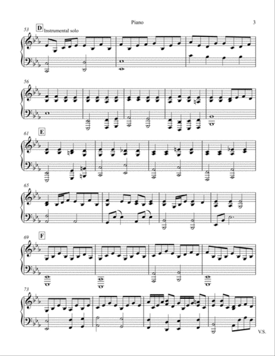 Abide With Me Hymn Piano Piano Trio scores gallery preview page 3
