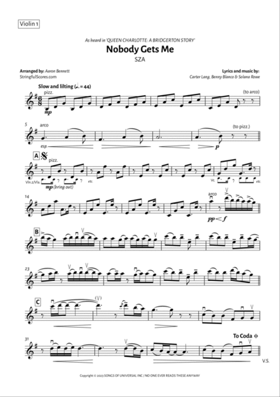 Nobody Gets Me String Trio scores gallery preview page 6