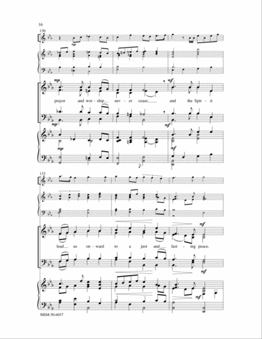 Come, Believers in the Gospel 4-Part scores gallery preview page 8