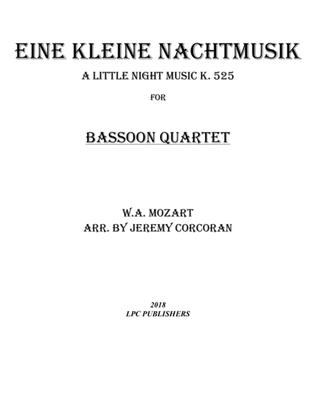 Book cover for Eine Kleine Nachtmusik for Bassoon Quartet