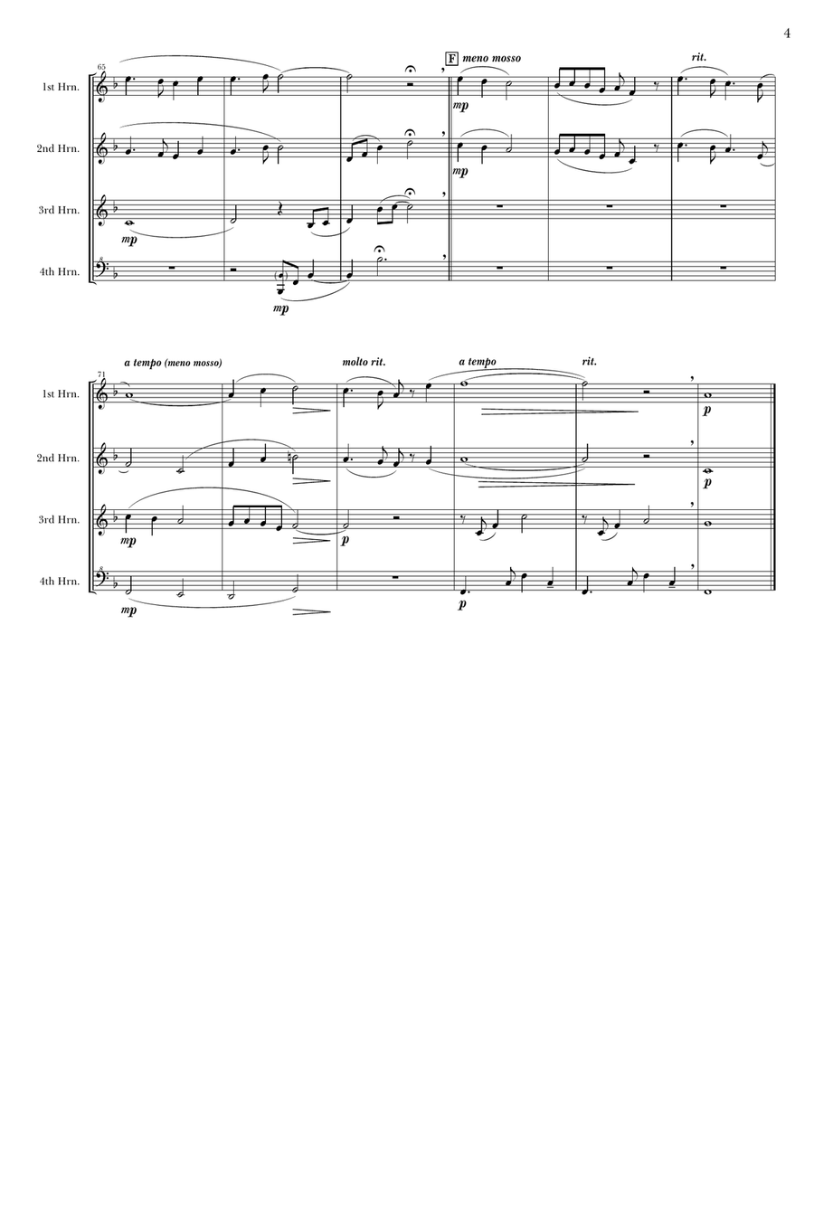 I See The Light Brass Quartet scores gallery preview page 4