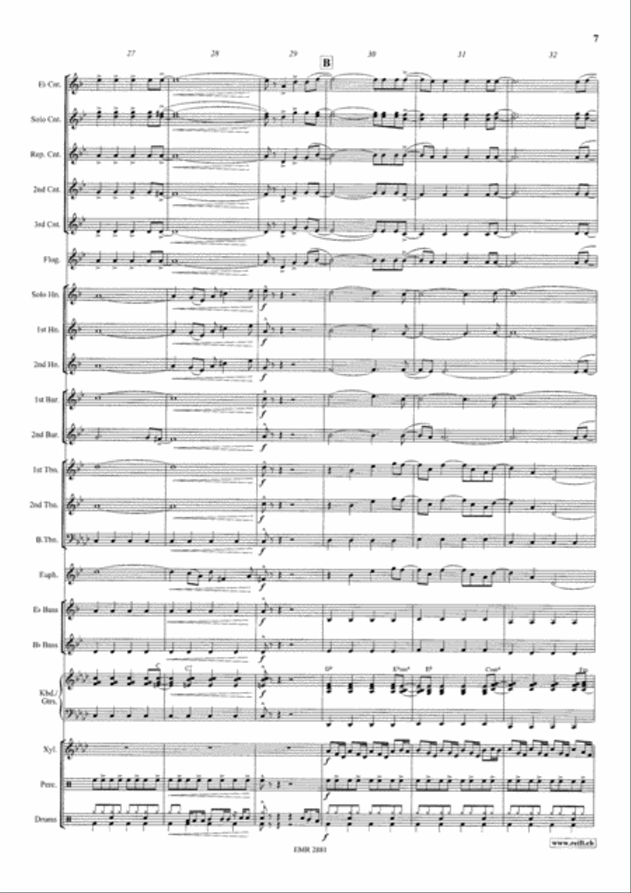 It's Raining Men Brass Band scores gallery preview page 8