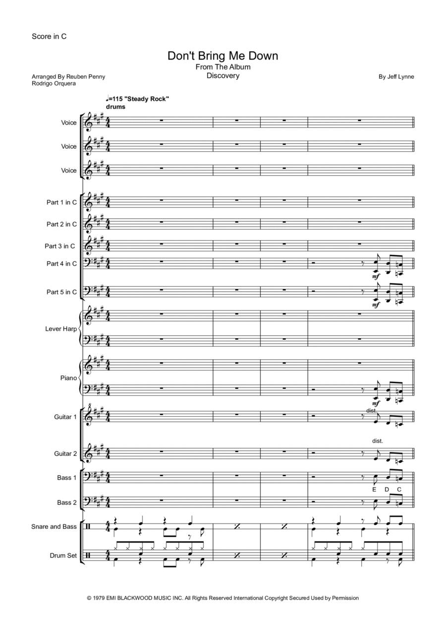 Don't Bring Me Down Don't Bring Me Down School and Community scores gallery preview page 1