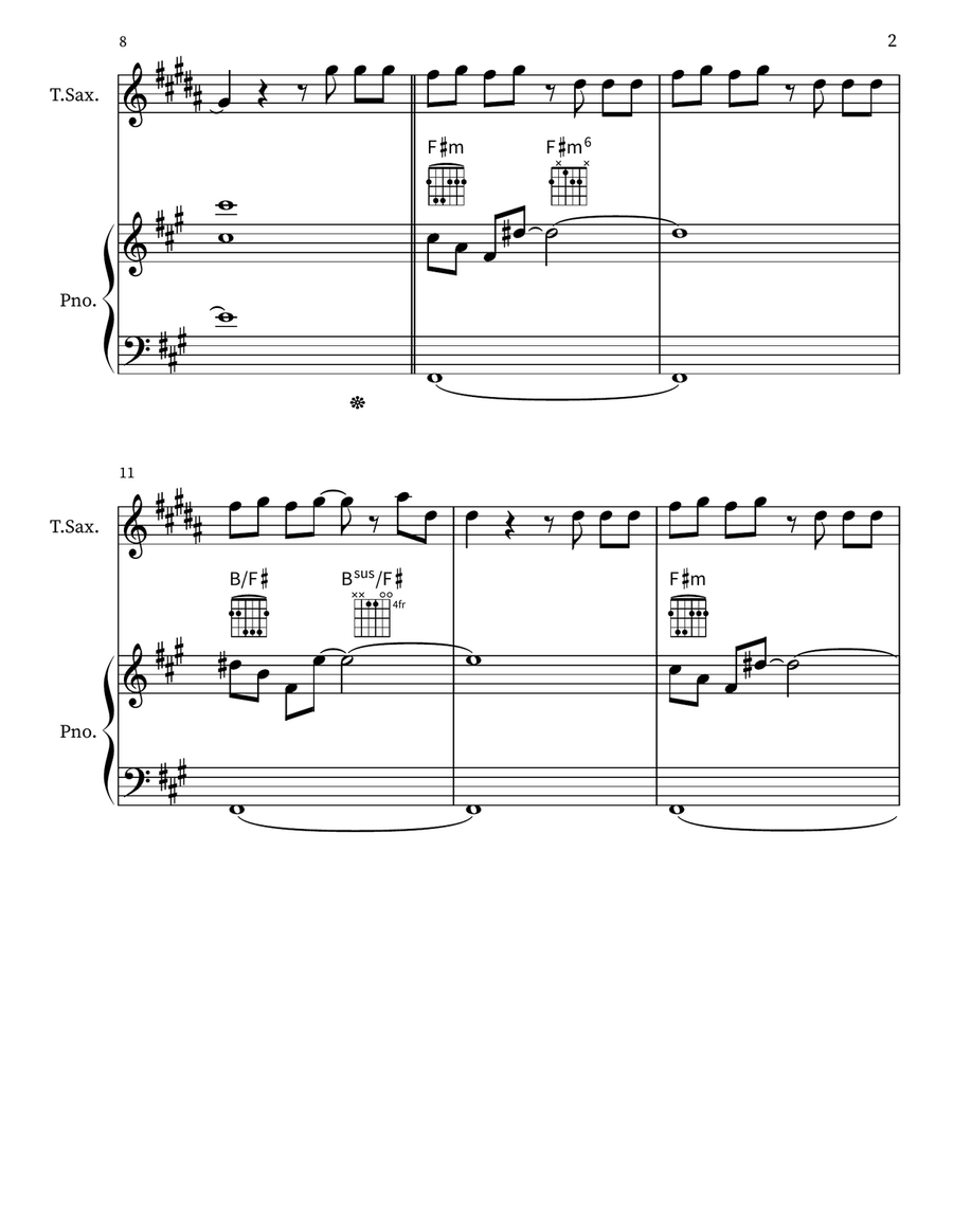 You Oughta Know You Oughta Know Tenor Saxophone scores gallery preview page 2