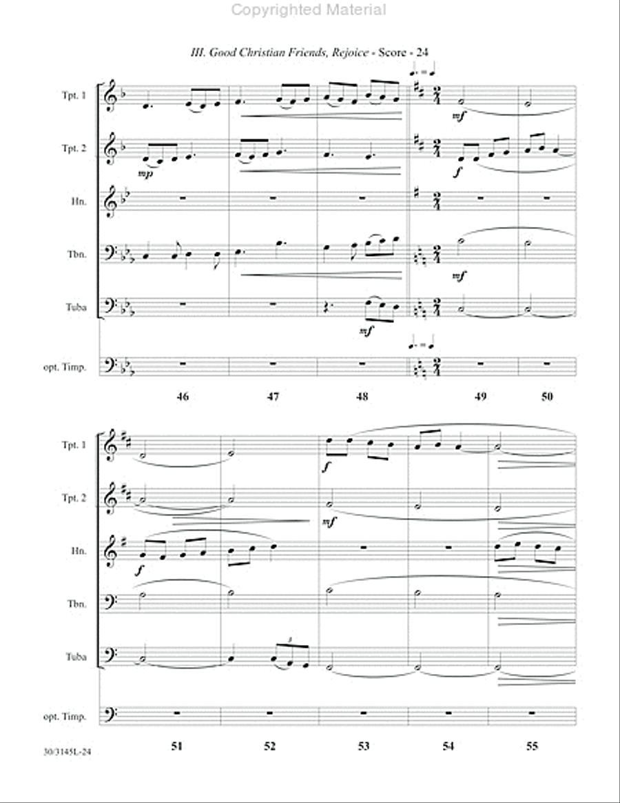 Brass at Christmas Brass Quintet scores gallery preview page 19