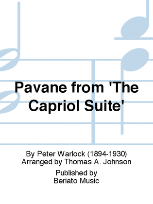 Book cover for Pavane from 'The Capriol Suite'
