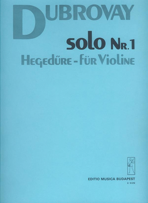 Book cover for Solo Nr. 1 für Violine