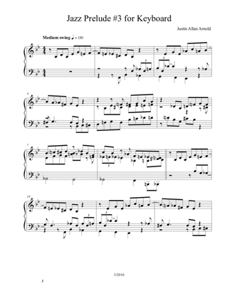Jazz Prelude #3 for Keyboard