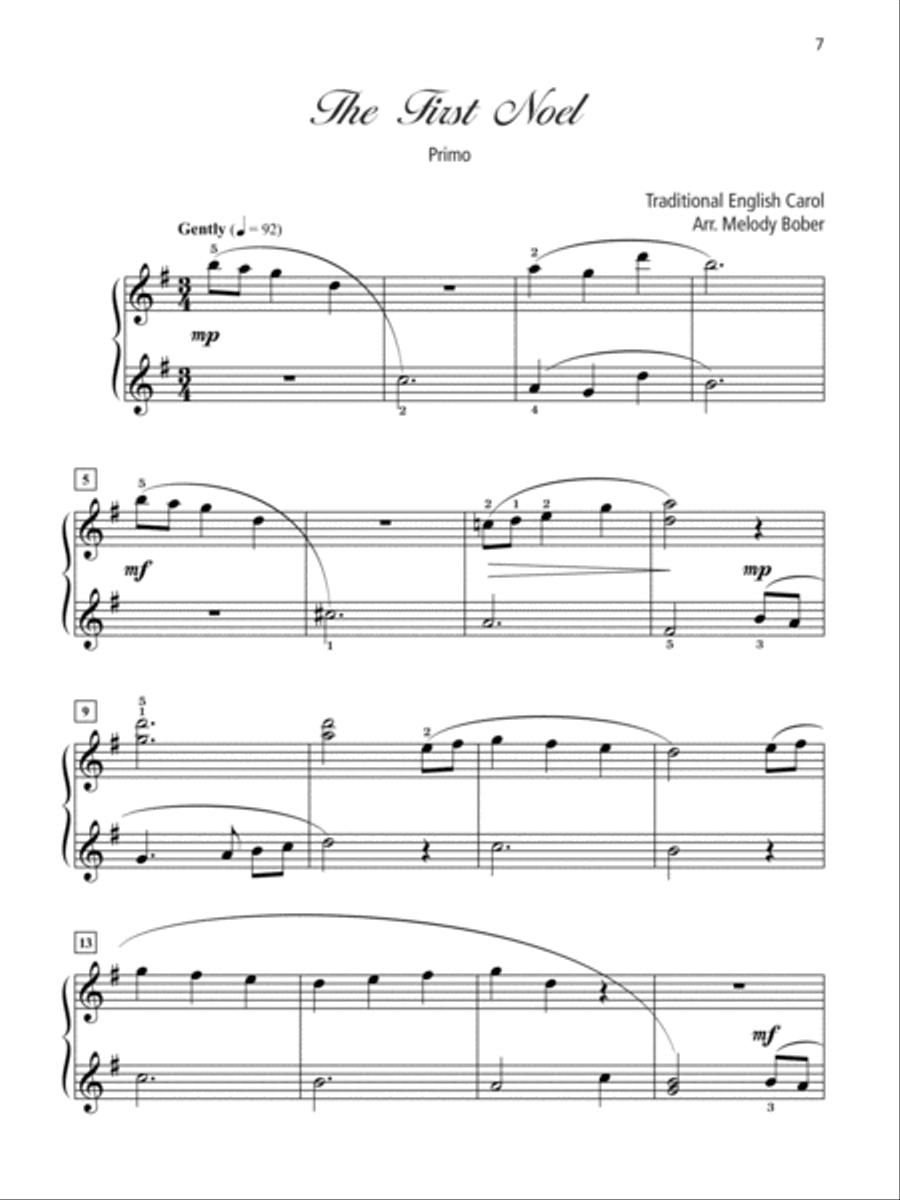 Grand Duets for Christmas 1-3 (Value Pack) Easy Piano scores gallery preview page 14
