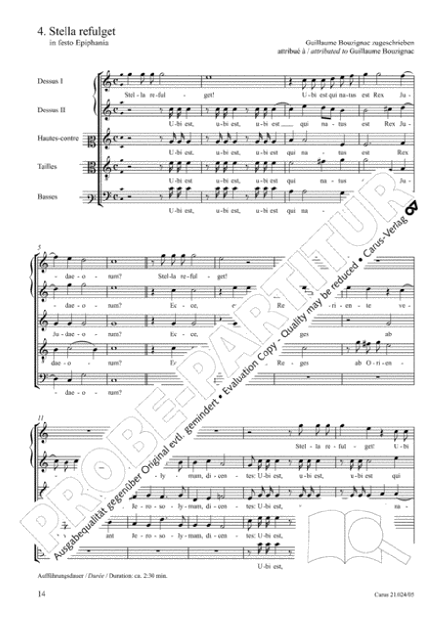 Four Christmas motets (Vier Motetten fur die Weihnachtszeit) Choir scores gallery preview page 15