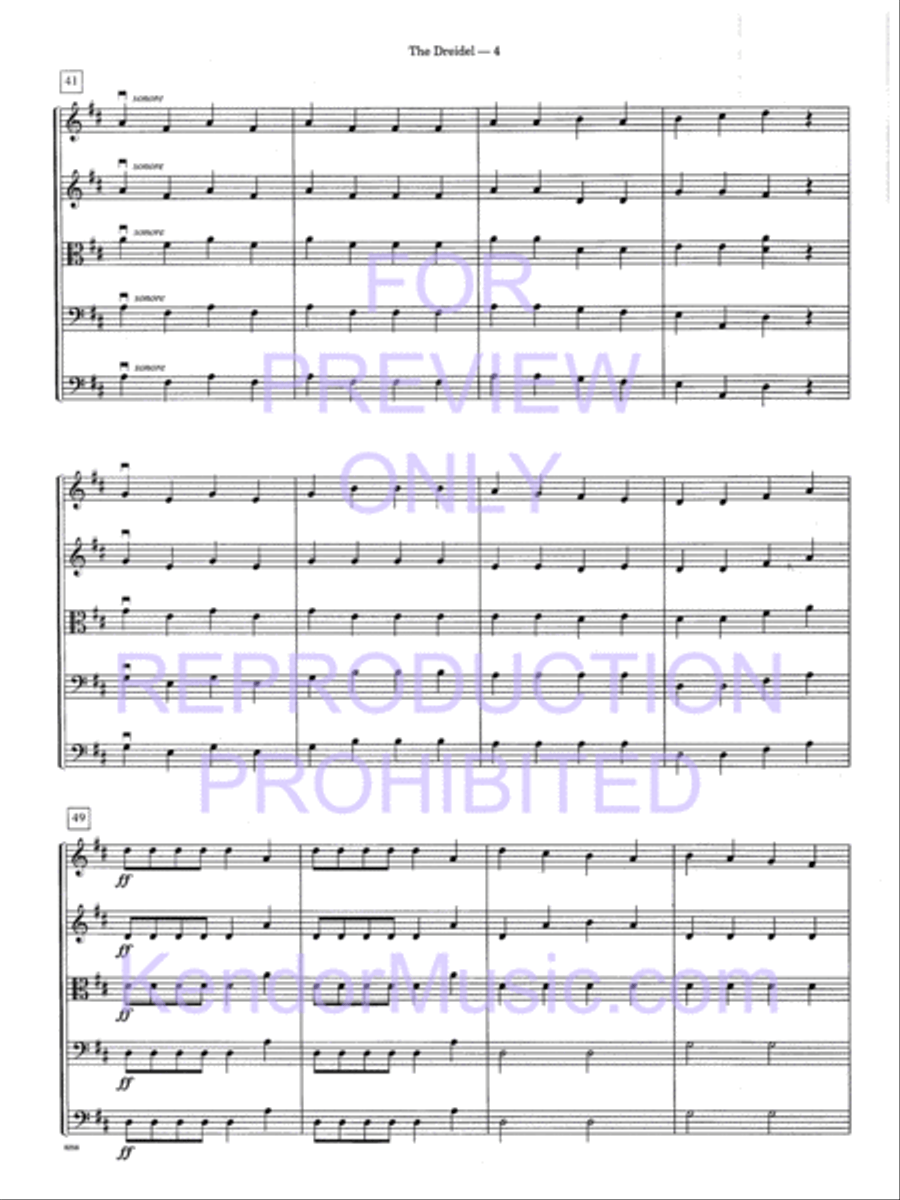 Dreidel, The String Orchestra scores gallery preview page 7
