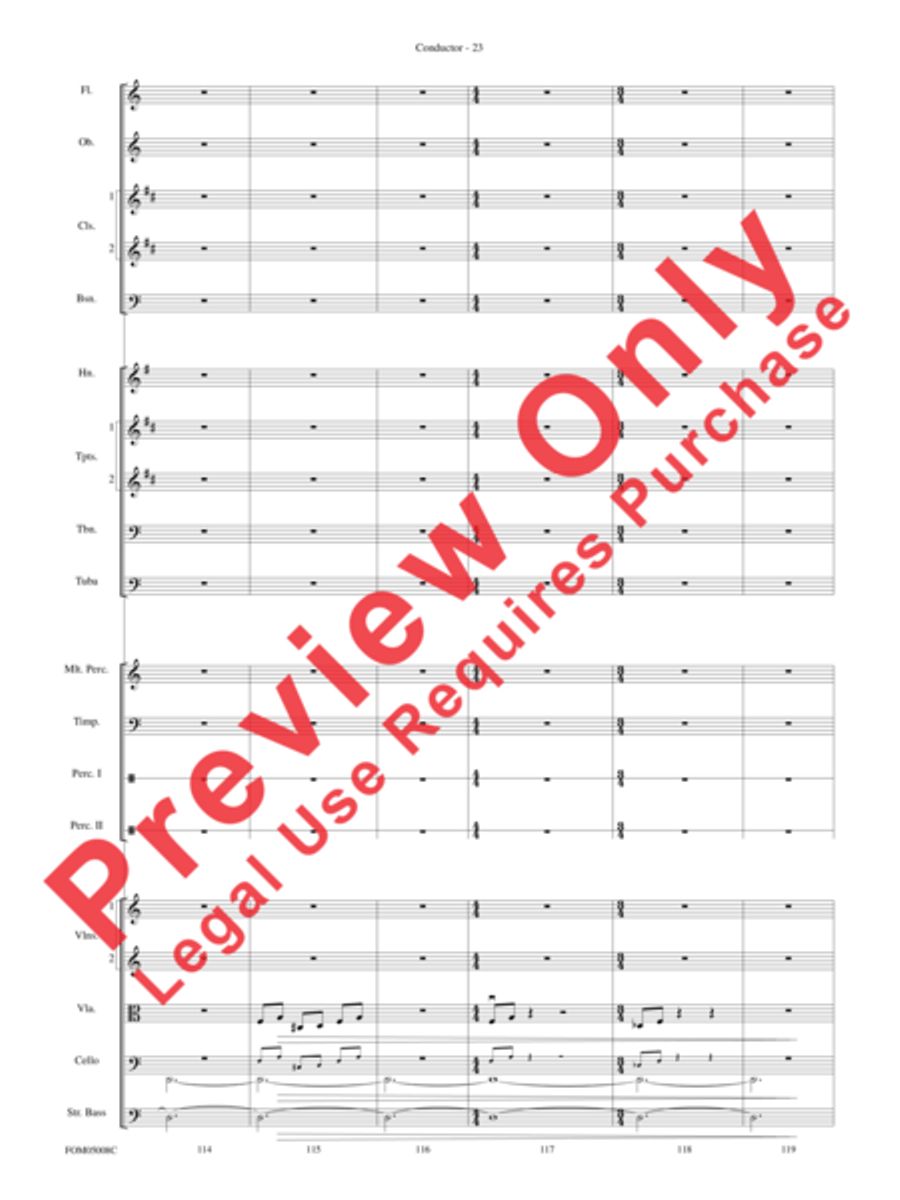 Battle of the Heroes (from Star Wars: Episode III Revenge of the Sith) Full Orchestra scores gallery preview page 53