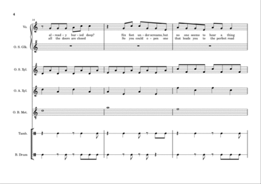 Firework Orff Instrument scores gallery preview page 4
