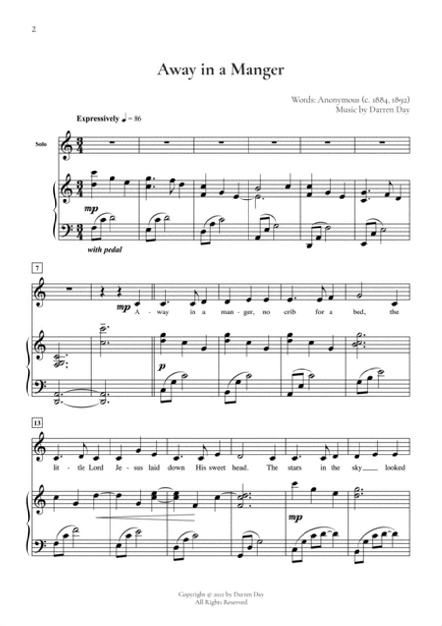 Away in a manger Away in a manger Voice scores gallery preview page 6