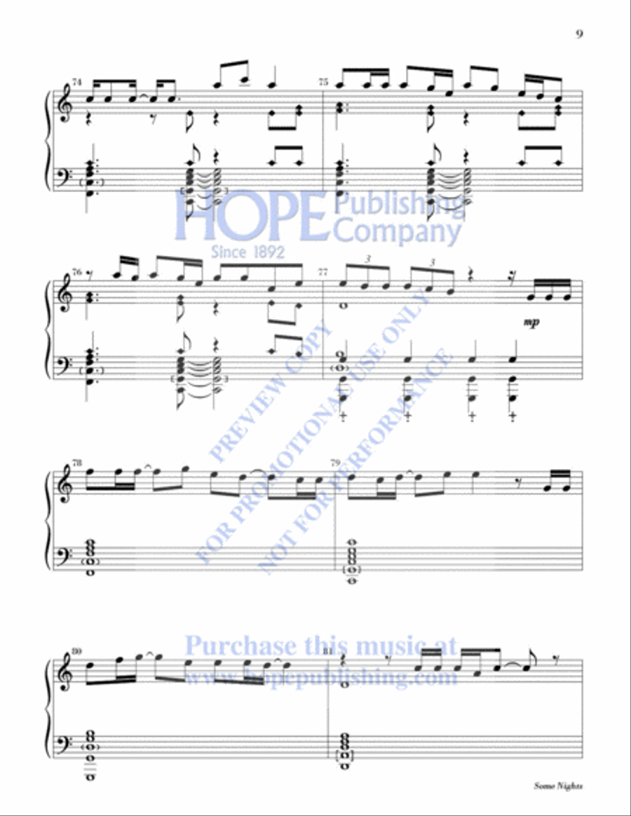 Some Nights Some Nights 5-Octaves scores gallery preview page 10
