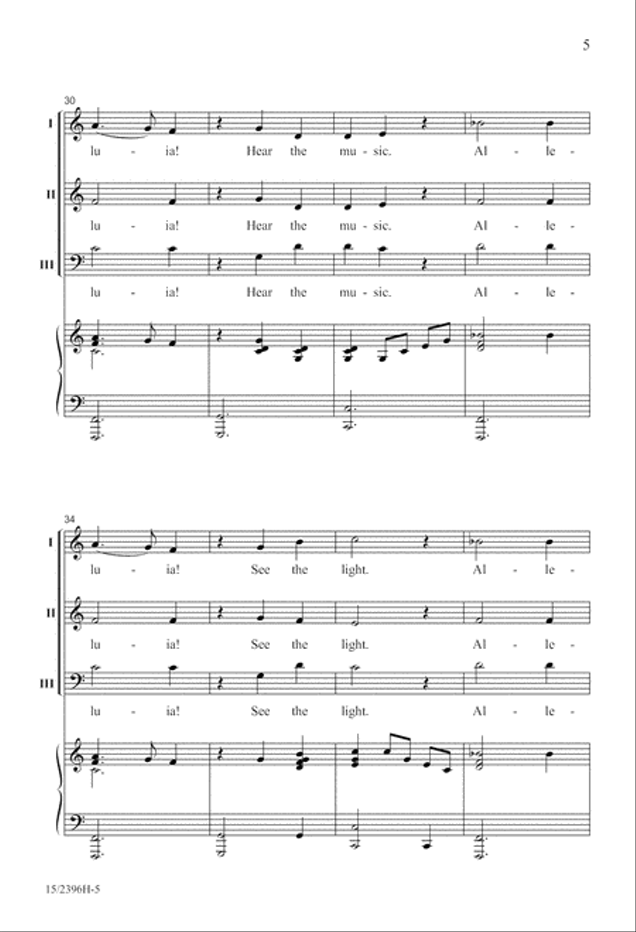 A Star Dances, an Angel Sings 3-Part scores gallery preview page 6
