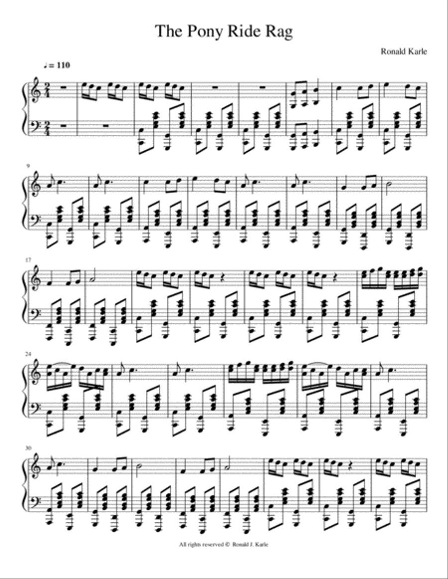 The Pony Ride Rag Piano Method scores gallery preview page 2