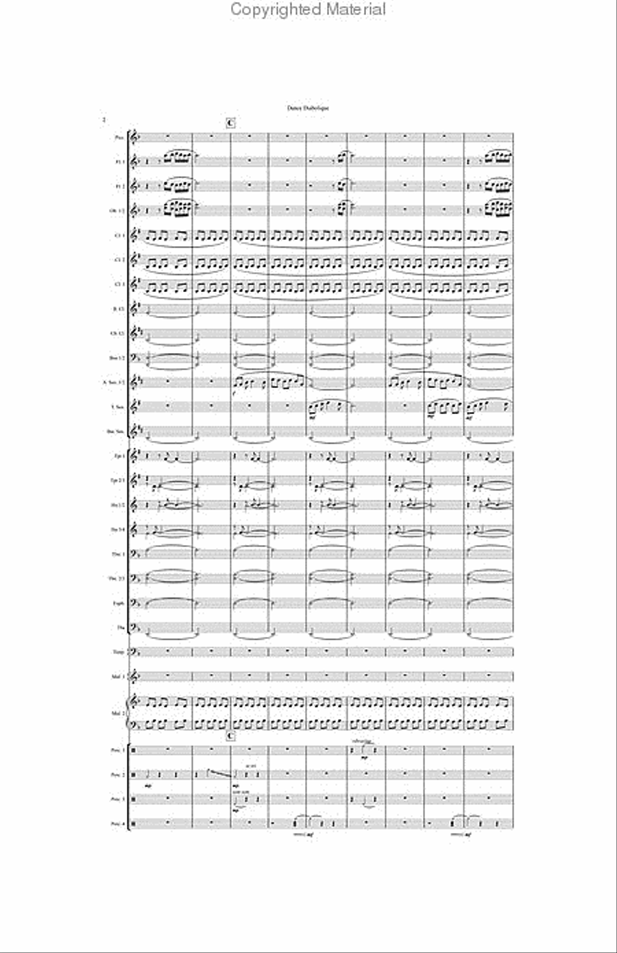 Dance Diabolique Dance Diabolique Concert Band scores gallery preview page 3