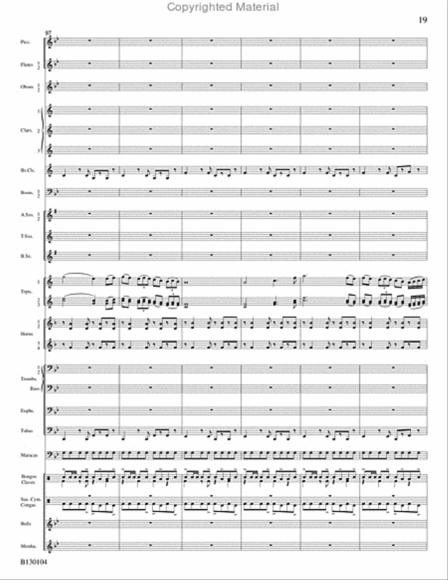 La Fiesta de San Antonio La Fiesta de San Antonio Concert Band scores gallery preview page 20