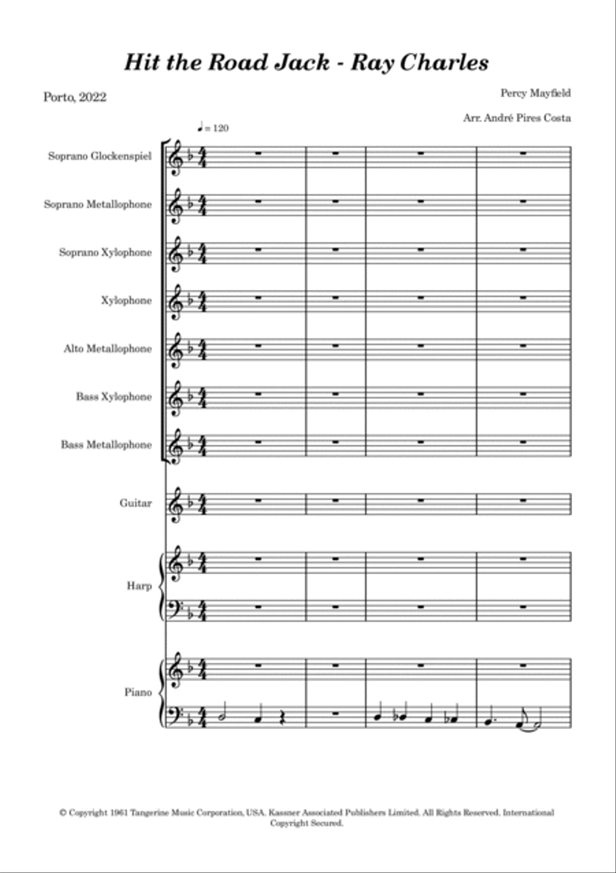Hit The Road Jack Orff Instrument scores gallery preview page 2