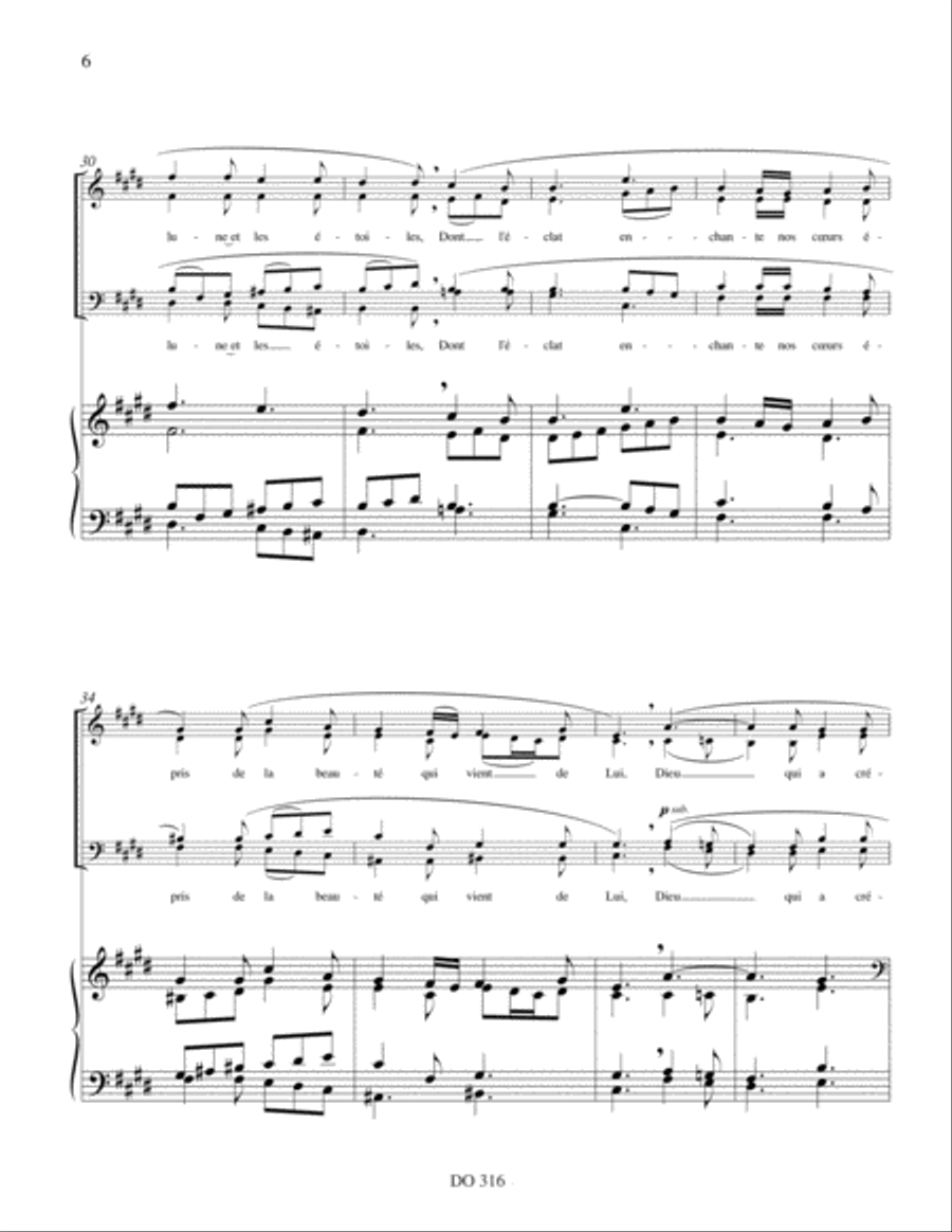 Hymne à la Trinité Hymne à la Trinité Choir scores gallery preview page 6