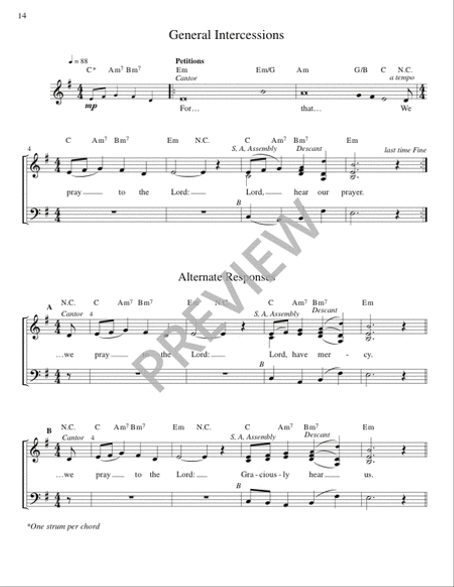 Mass of the Angels and Saints - Guitar edition Guitar scores gallery preview page 15