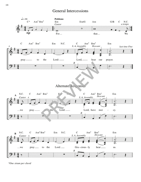 Mass of the Angels and Saints - Guitar edition