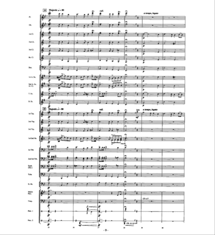A Christmas Auld Lang Syne Concert Band scores gallery preview page 8
