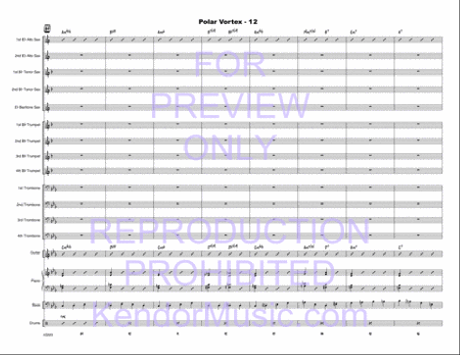 Polar Vortex Polar Vortex Jazz Ensemble scores gallery preview page 13