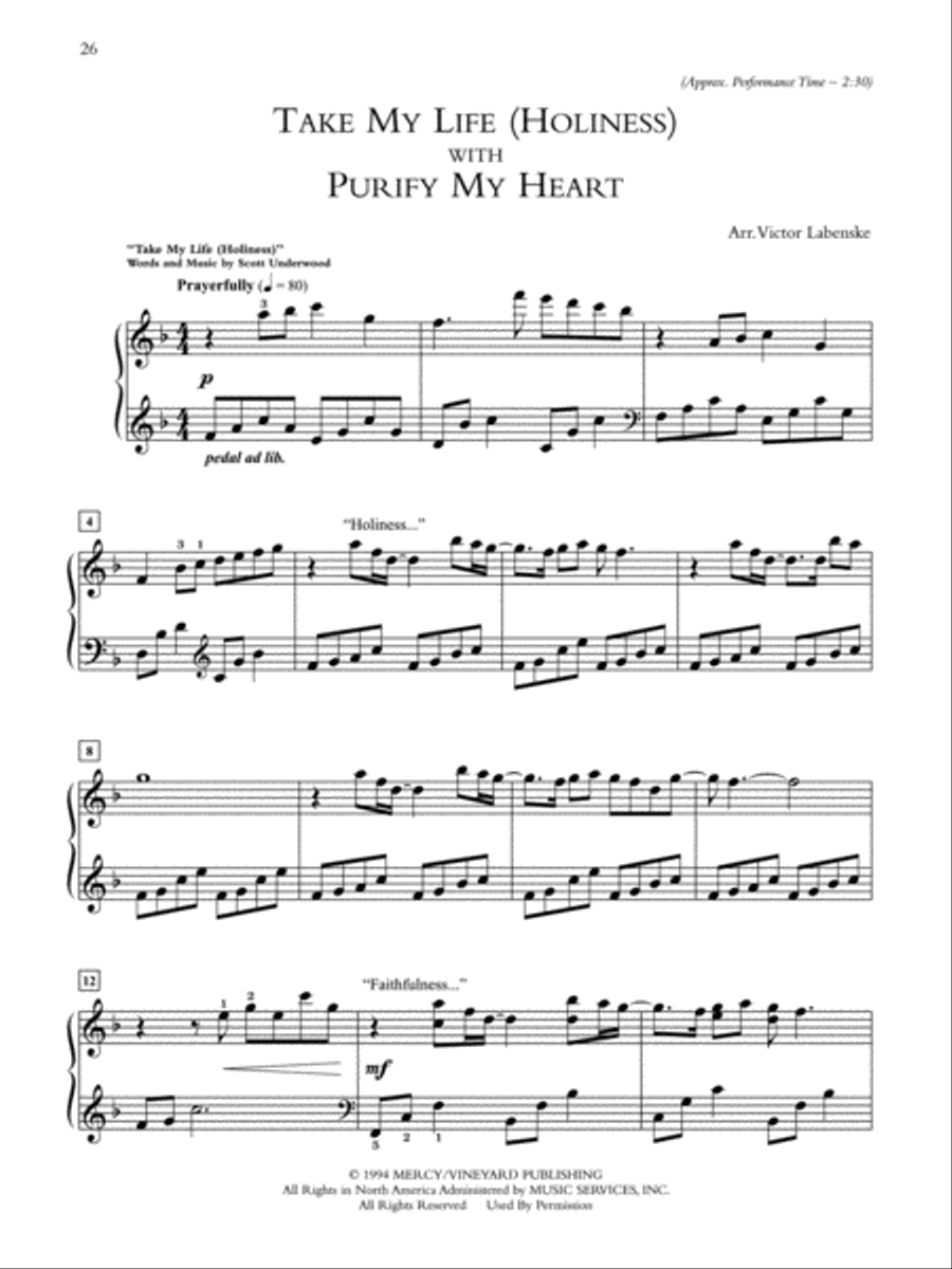 The Power of Worship Piano Solo scores gallery preview page 4