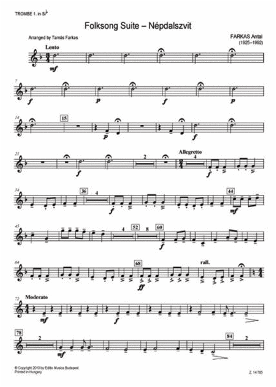 Folksong Suite Folksong Suite Concert Band scores gallery preview page 3