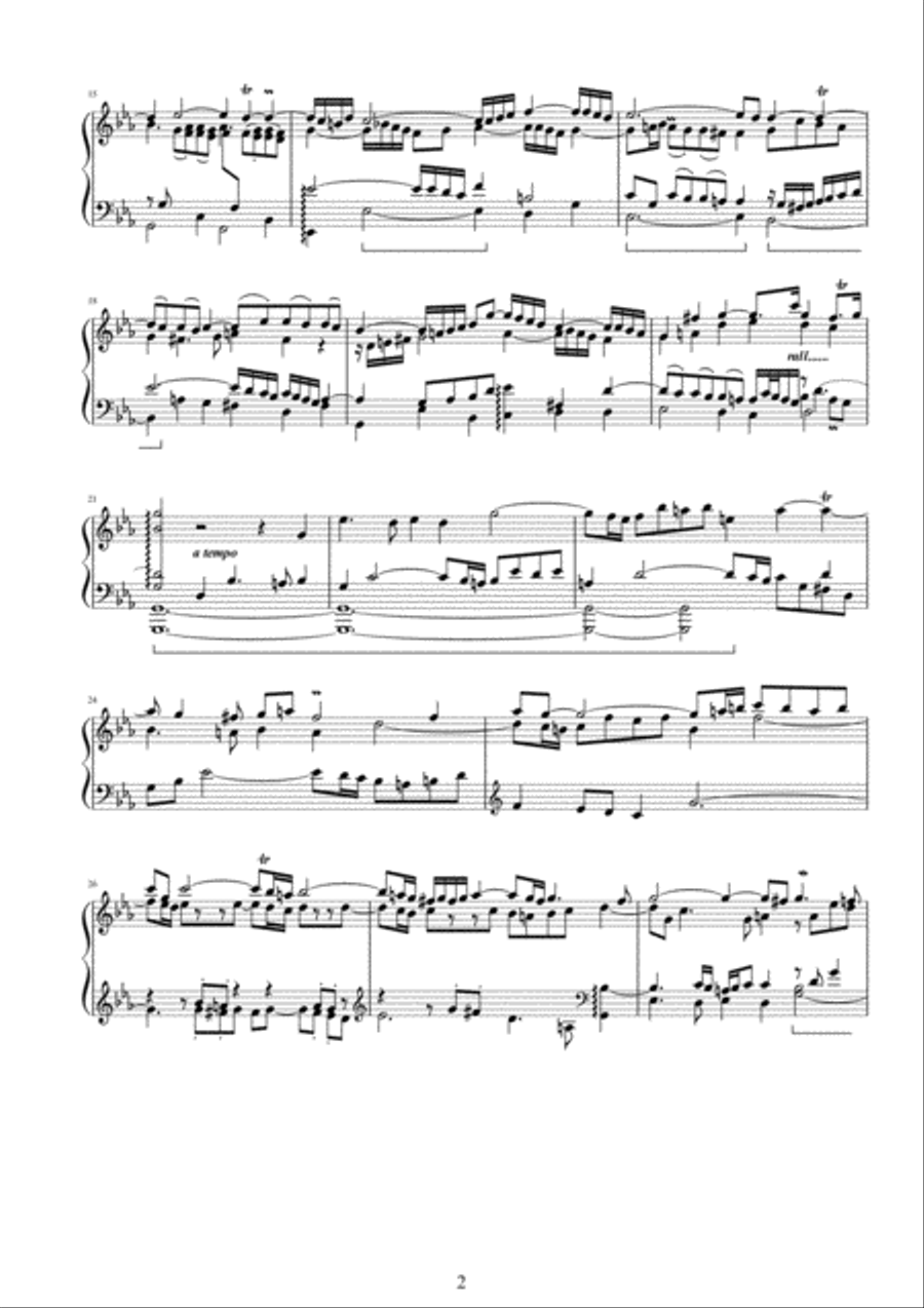 Fantasia and Fugue in C minor BWV 537 Piano Solo scores gallery preview page 2