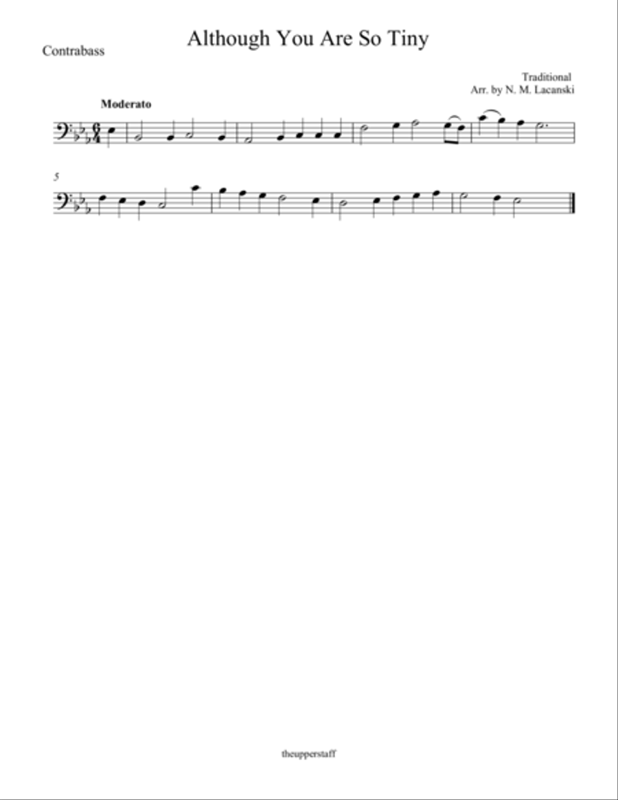 Although You Are So Tiny Although You Are So Tiny String Orchestra scores gallery preview page 2
