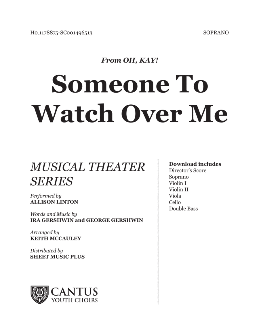 Someone To Watch Over Me Someone To Watch Over Me Double Bass scores gallery preview page 1