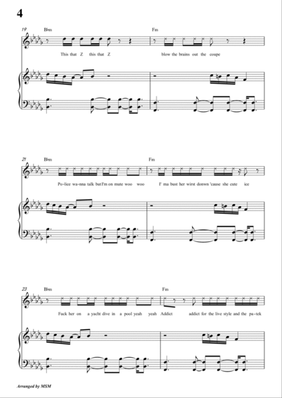I'm Fine (feat. Travis Scott) Voice scores gallery preview page 6